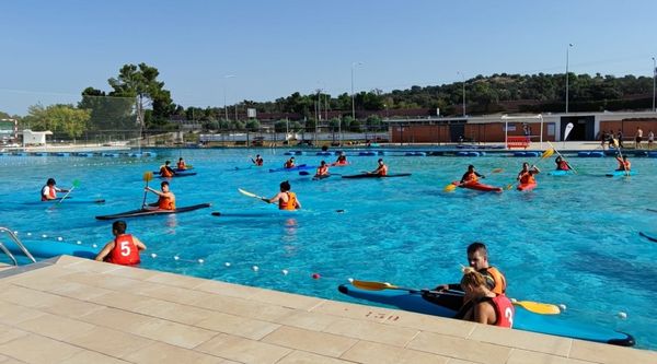 Piragüismo para escolares y orientación en el Parque Juan Carlos I (3)